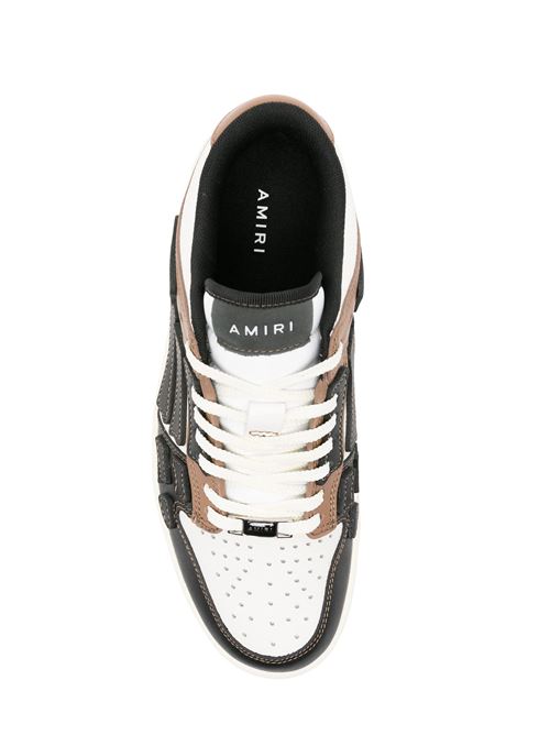 Black/white/sepia brown sneakers AMIRI | PS24MFS004BLACK BROWN